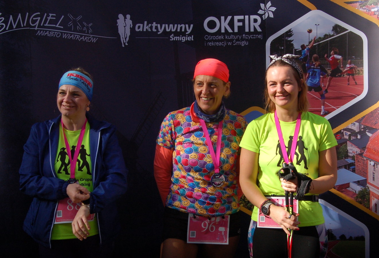 najlepsze panie w kategorii nordic walking na ściance
